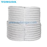 Fibra dupla colocada espia 6mm da corda do polipropileno do poliéster de 3 costas