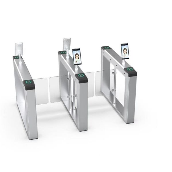 Servo Mechanism RFID Turnstile Gate , Security Swing Turnstile Gate For Library Stadium