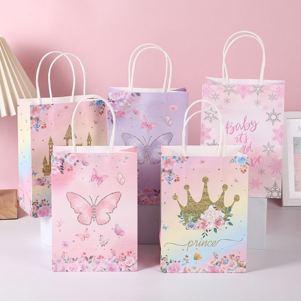 Bolsas de papel personalizadas com impressão em gravura e logotipo personalizado
