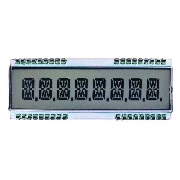 Custom High Quality LCD 8digit 36 Pin Monochrome