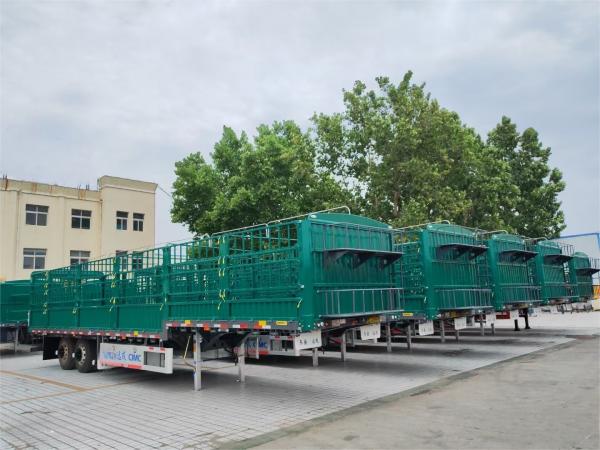 CIMC Factory Direct steel material mechanical suspension 2/3 Axle 40 Feet Sidewall Multi Purpose Cargo Bulk Fence Semi Trailer