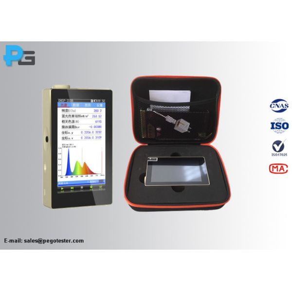 Оборудование для испытаний приведенное тестером шарика СИД ОХСП-350Б ручным голубым светлым 380-780нм соответствует КИЭС 009/Э