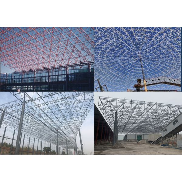 Large Span Steel Structure Stadium Rustproof High Strength Steel Space Frame Structure