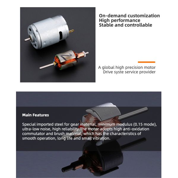 Планетарный мотор мотора 12V 24V щетки DC коробки передач микро- почищенный щеткой