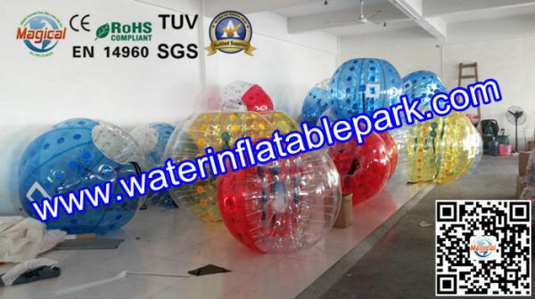 Funny Inflatable Body Bumper Ball Games , Fierce Loopy Ball Soccer