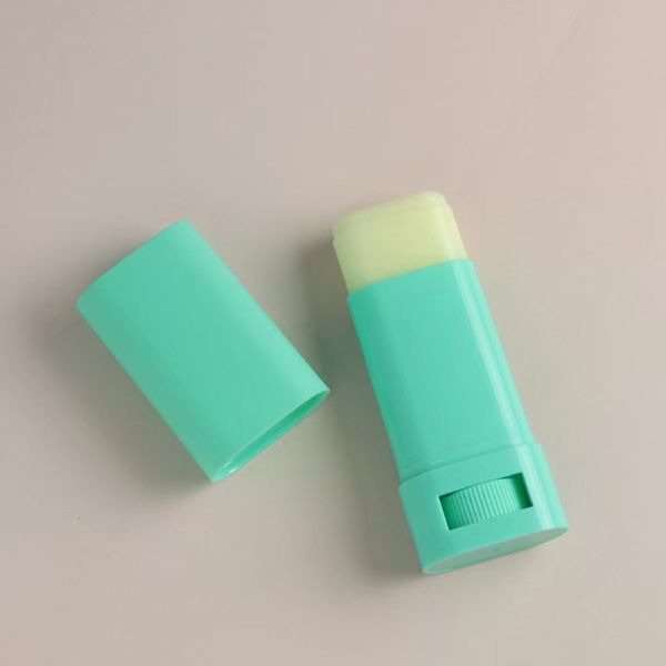 Industrial Cosmetic Oval Lotion Bar Stick Refillable Plastic Purple Lipbalm Tube Twist up Deodorant Container 5g 15g 20g
