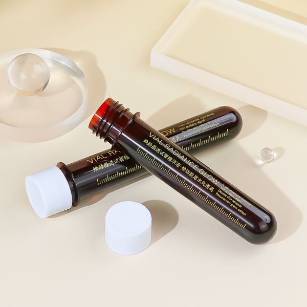 100% Recyclable Plastic Test Tube Bottles with Leak-Proof Structure for Custom Branding in Skincare Sample Packaging