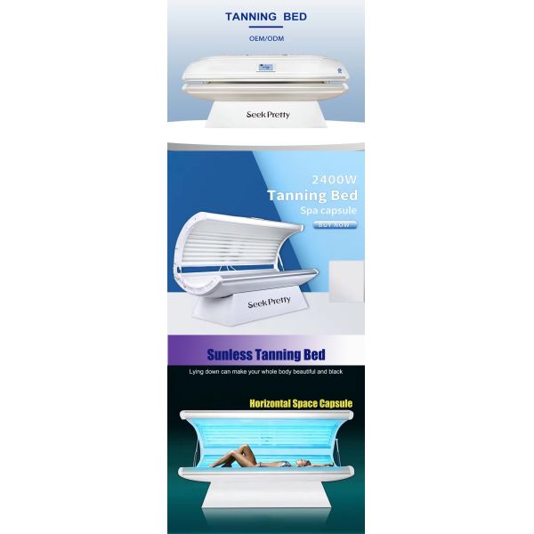 2025 Lying Down Home Tanning Bed Booth Taning Machine Solarium Sunbed For Skin Tanning UV Tanning Machine Whole Sale Commercial Sunless Sunbed Standing Solarium for Tanning Salon Beauty Equipment.