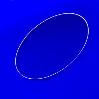 Disco de vidro de quartzo de lentes de janela de alta transmissão