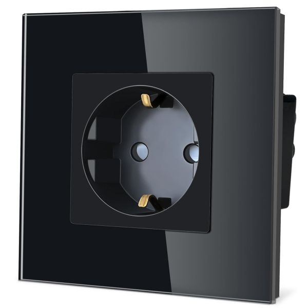 UBARO 86×86×35mm Wall Mounted Switch Socket with 3500W Rated Power and 3-Year Warranty