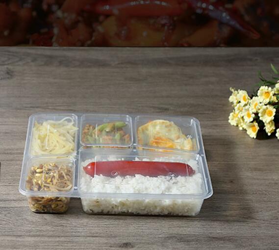 3 4 коробка для завтрака отсека 100% Pp черная microwavable для пищевого контейнера