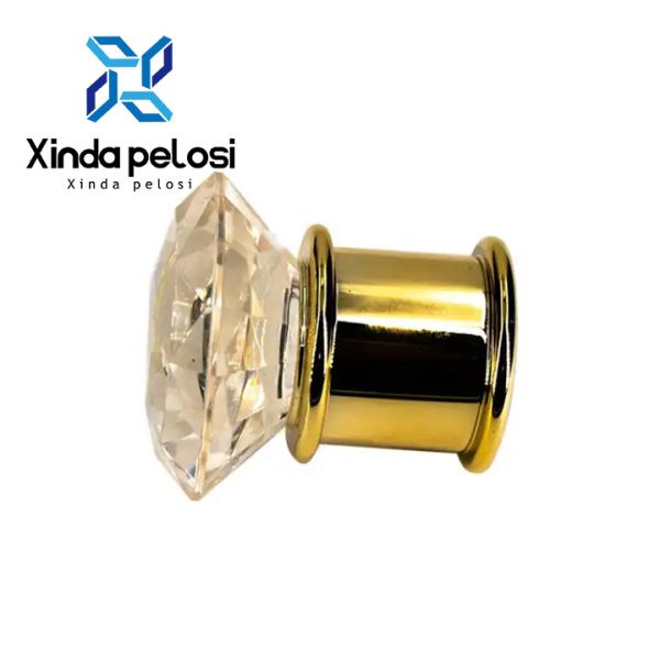 Золотая парфюмерия Замена крышки бутылки Косметика Роскошь Блестящая Прозрачная