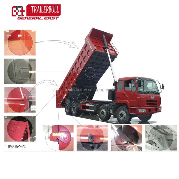 6x4 Dump Truck Mining Ethiopia Sino HOWO 16 20 Cubic Meter 10 Wheel Tipper Truck Used