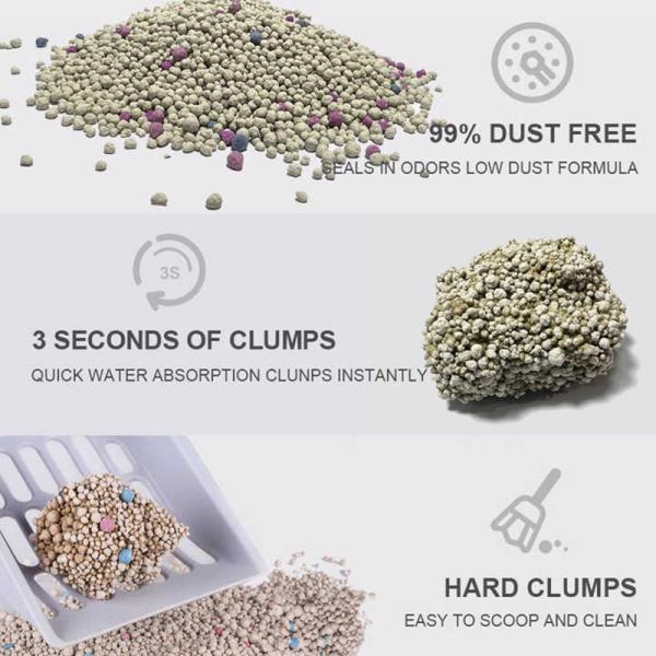 Absorption Bentonite Cat Litter Fast Clumping Dust Multi Cat Households Cat Litter