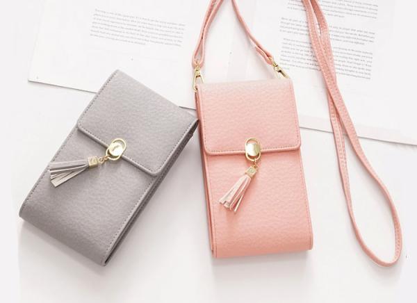 2019 mobile phone tassel lock buckle one shoulder multifunctiona purse small bags