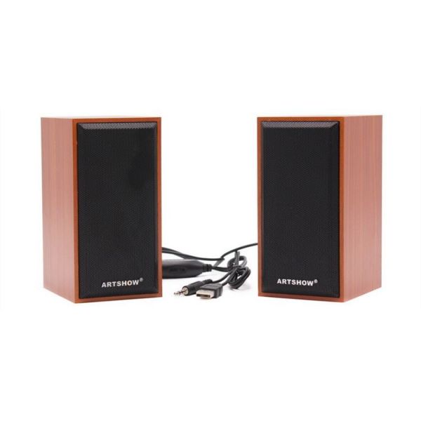 Portable USB 2.0 Desktop Hifi Bookshelf Speakers With Subwoofer Multimedia