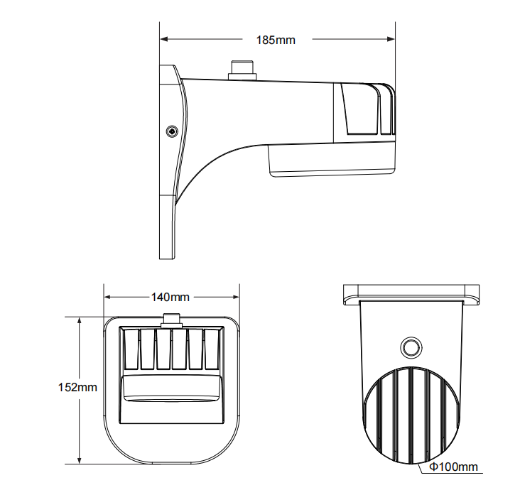 277V вне светильников держателя стены