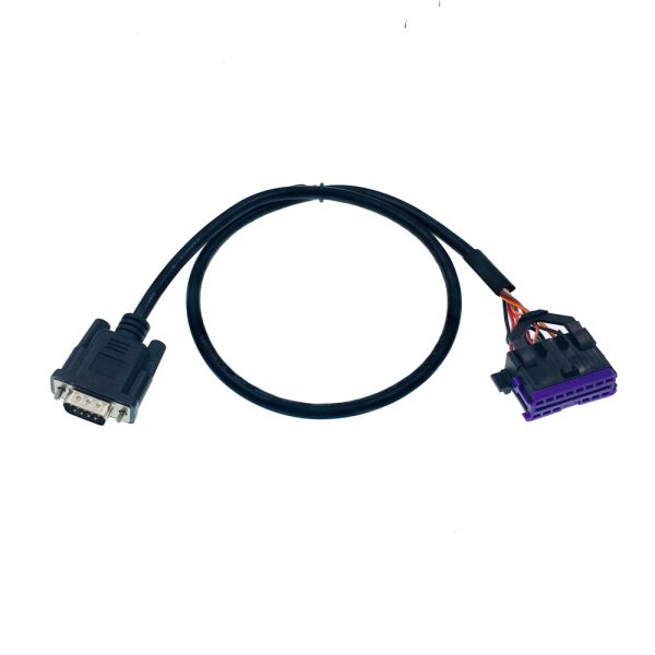 Lightweight AOTAI RS232 DB 15 Pin OBD II 16 Pin Male to DB15 Female Adapter Cable Auto OBD To DB15 Length 50cm/custom