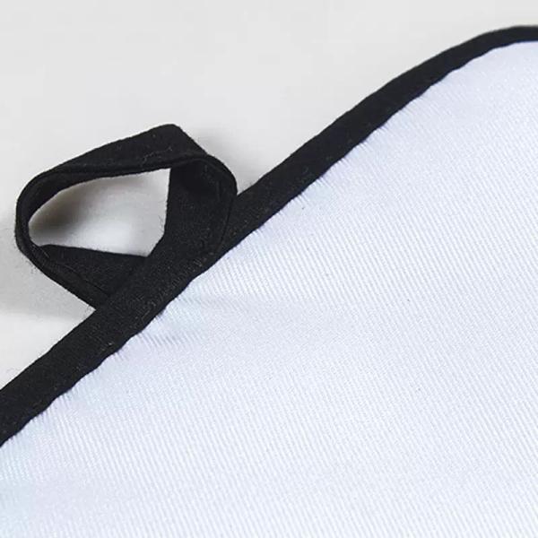 Diy Custom Sublimation Heat Insulated Pad With Black Edge For Kitchen Polyester Placemats For Sublimation