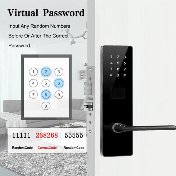 Stainless Steel IOS Intelligent Door Lock 75mm TT Electronic Password Lock