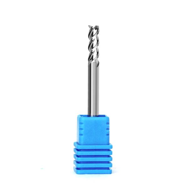 4mm 1/8 1/16 Aluminum End Mill 45 Degree 3 Flutes Polished Solid Carbide