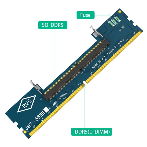 Portable SO RAM DDR5 à bureau Adaptateur U-DIMM DDR5