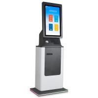 Quiosque de autoatendimento de 21,5 polegadas com tela sensível ao toque terminal vertical branco cartão de consulta