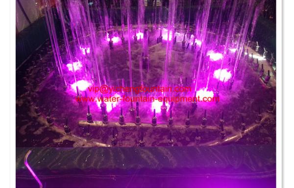 Diameter 2 Meters SS 304 Water Fountain Equipment With Music Controller OEM