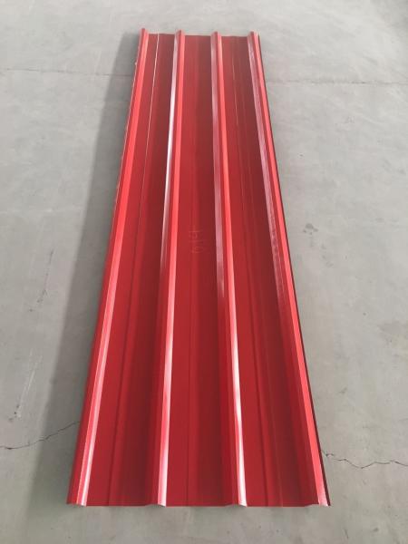 Folha telhando de aço galvanizada Prepainted 508mm corrugada