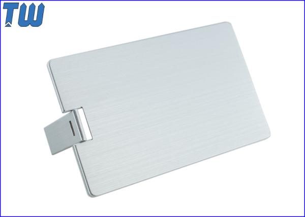 Classic Aluminum Alloy Metal Credit Card 4GB Flash Disk Twister Type