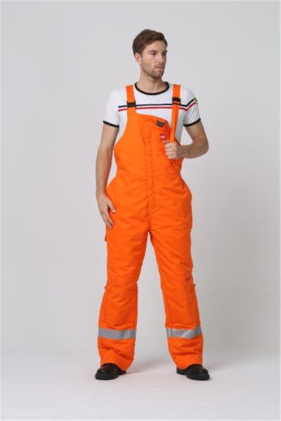 EN1149 Flame Retardant Workwear With 1% Carbon Fiber Winter Bib Pants