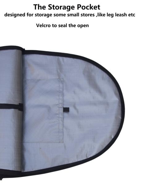 Heavy Duty Sup Paddle Board Covers ,  10 Feet Paddle Board Dry Bag Grey Color