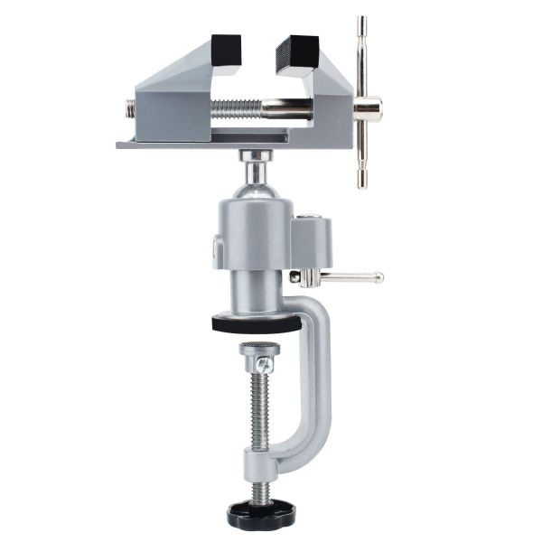 Стойка точильщика алюминиевого сплава с универсальными зажимными тисками