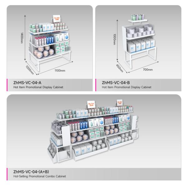 Multi-Function Facial Mask Stand White Multi-layer Display Rack for Makeup Store Interior Design