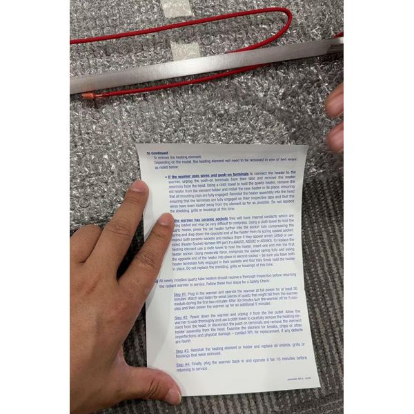 Drager Resusctaire Gsdtc2 Quartz Heating element MU11223