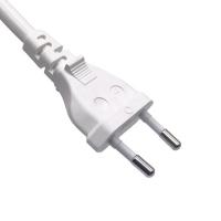 Valor de tensão do cabo de alimentação branco europeu VDE 2 PIN Plug 2.5A 250V 1,7m