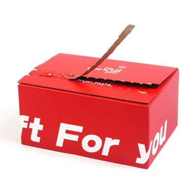 Custom Easy Tear Strip Opening Seal Zipper Carton Box Corrugated Cardboard Boxes