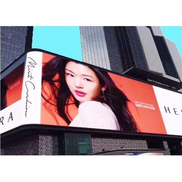 P10mm Outdoor Advertising LED Displays High Resolution 320x160mm For Banks