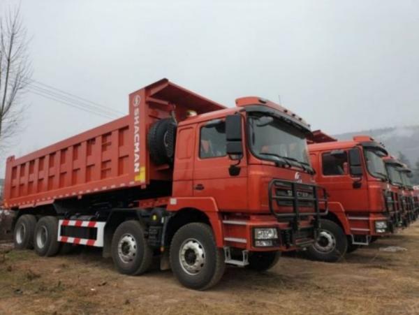 Tipper WEICHAI Motor Diesel SHACMAN F3000 camião 8x4 380 EuroII Vermelho