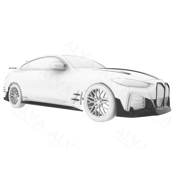 Excellent Fitment Superior ALVA X MiW Deign Dry Carbon Fiber Aero Body Kits BMW I4 Front Grille Hood Bonnet Accessories