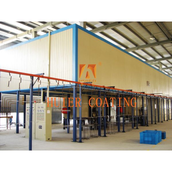 12000 Gauss Strength Powder Coating Line / Electrostatic Magic Powder Coating 5400kcal/H Calorific Value