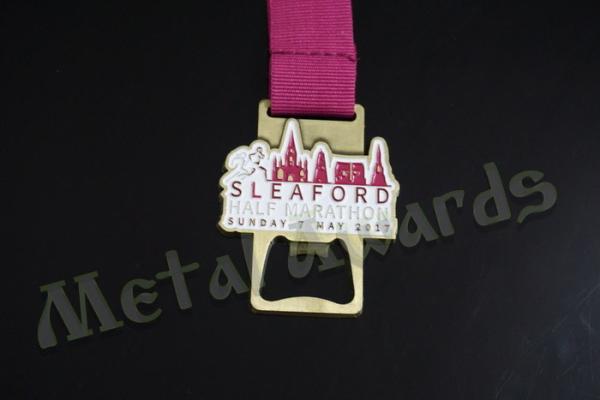 Marathon Desing Medal Bottle Opener , Novelty Beer Opener Medal For Sports Game