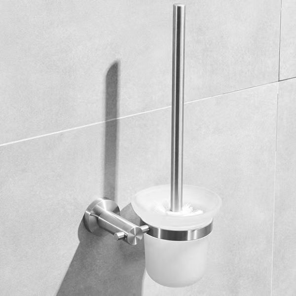 Cleaning Function Toilet Brush Holder Set with Glass Cups Wall Mounted by Lizhen Hwa.Eng