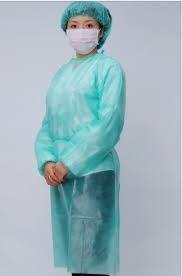 Direct deal，the best selling isolation gown，SMS，blue,L&XL  surgical isolation gown
