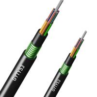 Double enveloppe blindée souterraine G652D 12 24 36 48 72 96 144 288 Noyau directement enterré GYTY53 Cable à fibre optique