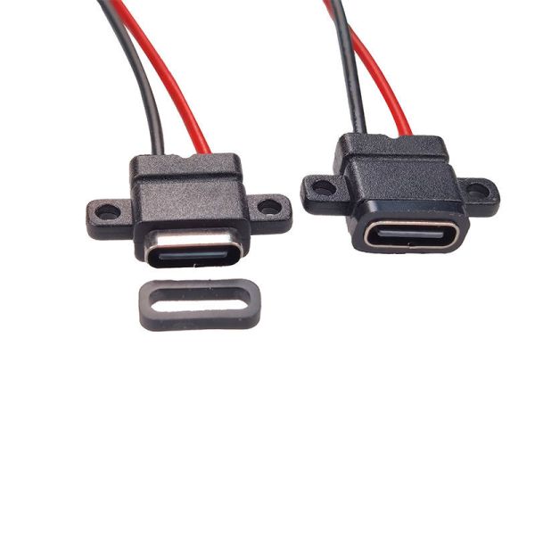 USB держателя панели отверстия винта печатает разъем-розетку USB-20C-F-06F10L c
