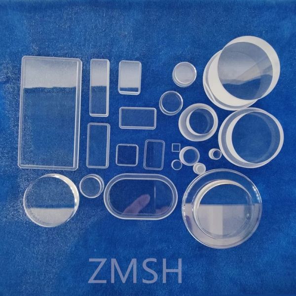 Jardines ópticos de zafiro AL2O3 redondo Rectangular de pulido de revestimiento AR personalización