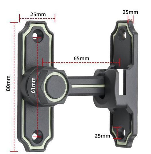 Fechamento da trava de porta do celeiro para segurança interna/exterior/decoração/proteção