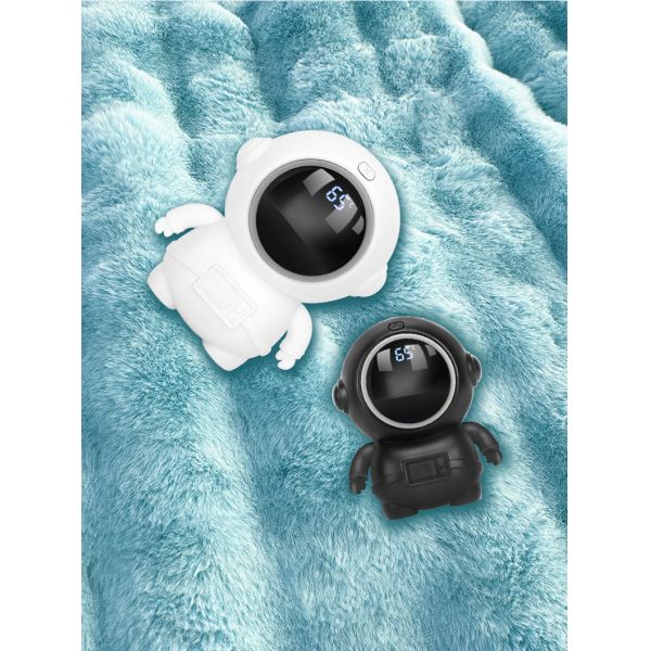 USB Rechargeable Hand Warmer with Digital Display and Overheat Protection for Household Use