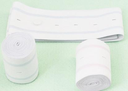 Medical Fetal Monitor Belts CTG Elastic Bandage Colorful Stripes Design